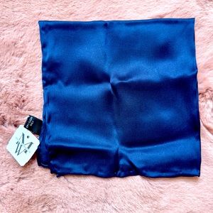 Royal Blue Silk Handkerchief